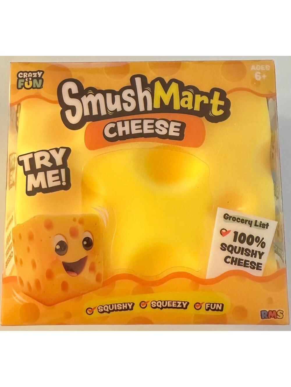 🧀 Crazy Fun SmushMart Cheese Squishy Toy! 100% Authentic🧀 SHIPPING INCLUDED